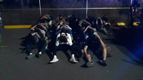 Fueron 23 menores y 20 adultos detenidos por vandalismo