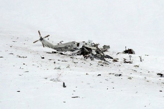 Mueren seis personas en accidente de helicóptero en centro de Italia