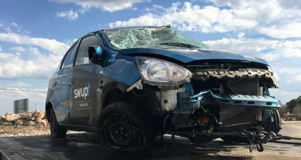 Se accidenta en el Eje Metropolitano