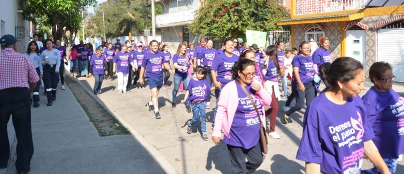 Realizan caminata de la mujer en San Francisco del Rincón
