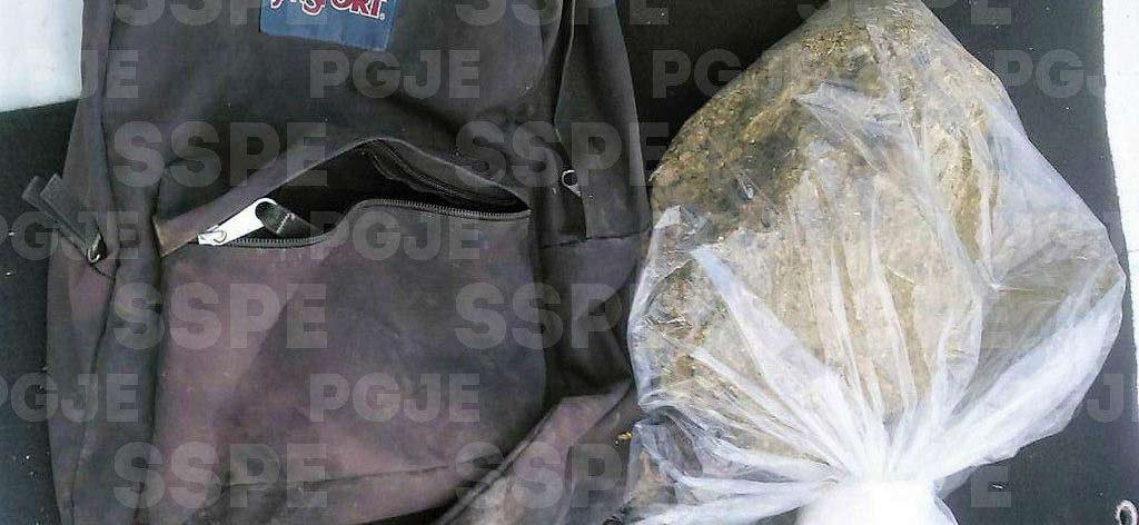 Aseguran a joven en Duarte con más de 2 mil 500 dosis de mariguana