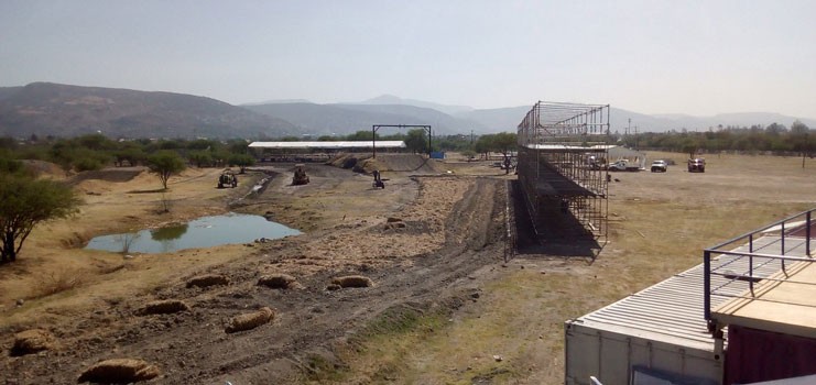 Dan los últimos detalles a la pista de motocross en el Parque Metropolitano de León
