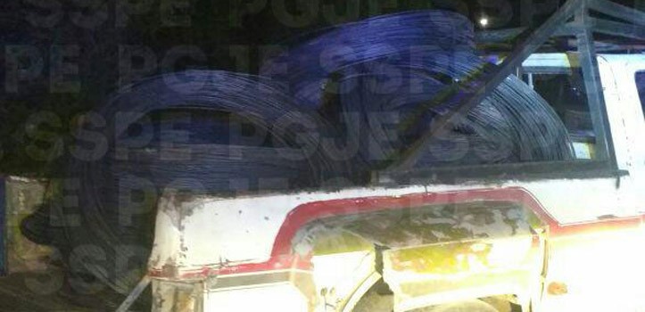 Recuperan tonelada y media de alambrón en Villagrán