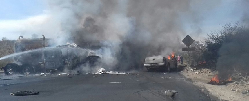 Explota pipa en carretera Silao - San Felipe, 6 calcinados