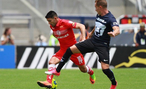Toluca derrota 1-0 a Pumas y se mantiene como líder del Clausura 2017