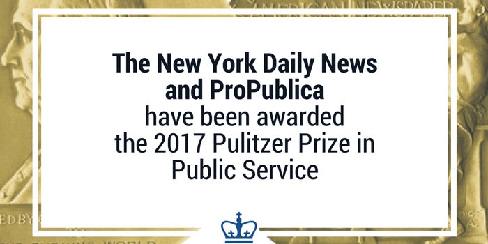 Dan Pulitzer a investigación de abuso policial a minorías en Nueva York