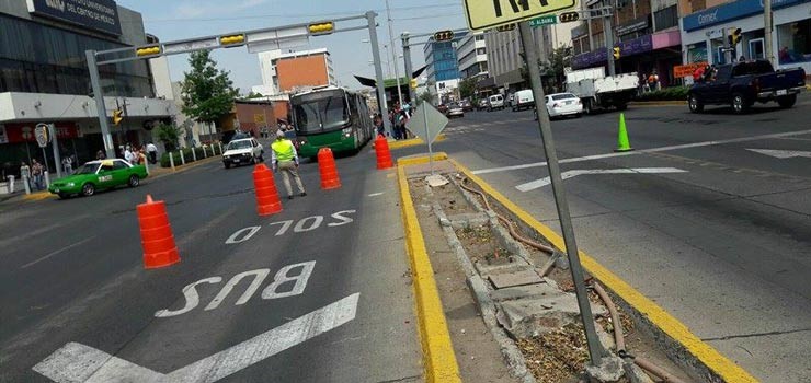 Inicia remodelación de paraderos del SIT en López Mateos