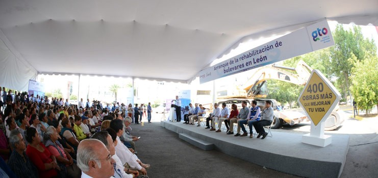 Inicia rehabilitación de bulevares en León