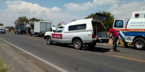 Lesionados trabajadores del periódico Correo en San Francisco del Rincón