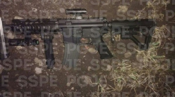 Aseguran AR-15 en Villagrán