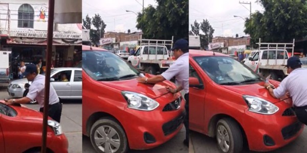 Conductor intenta atropellar a inspector de Movilidad de León