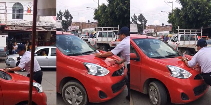 Conductor intenta atropellar a inspector de Movilidad de León
