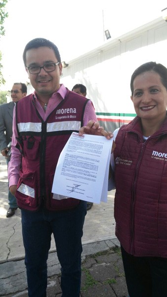 Presenta Morena denuncia penal contra Diego Sinhué en la PGR