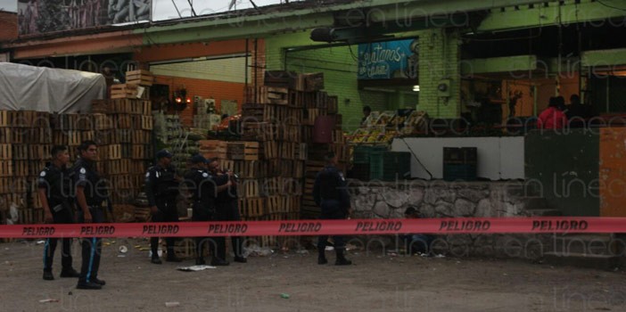 Balacera en la Central de Abastos, un hombre fue asesinado