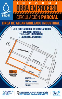 Rehabilita el SAPAL alcantarillado en Ciudad Industrial