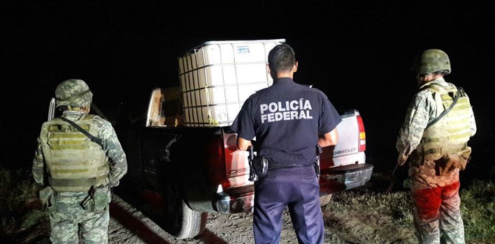 Aseguran vehículo utilizado para transporte de combustible ilegal