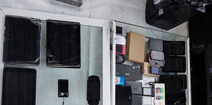 Policía Federal asegura aparatos electrónicos en Dolores Hidalgo