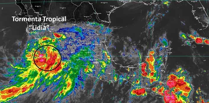 Baja California Sur en “peligro alto” por acercamiento de tormenta Lidia