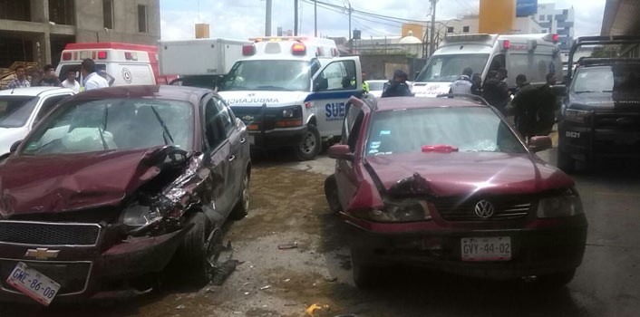 Cinco lesionados y dos detenidos tras persecución de un Uber