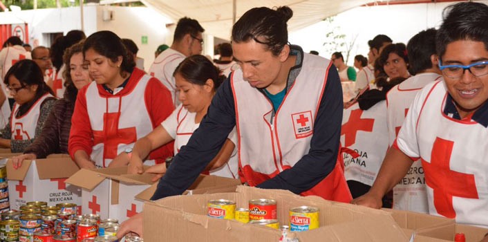 Cruz Roja Mexicana entrega oportunamente ayuda a damnificados