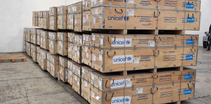Dona la UNICEF 50 carpas para escuelas dañadas por sismo en Puebla