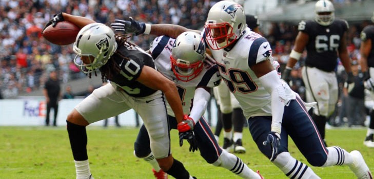 Patriotas domina 33-8 a Raiders en el Estadio Azteca en juego de NFL