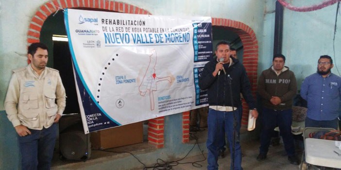 Ampliará el SAPAL red de distribución de agua en Nuevo Valle de Moreno