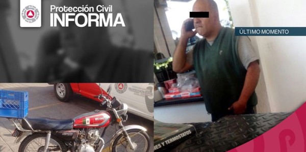 Decomisó cohetones a un menor y el padre lo golpeó