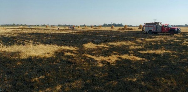 Incendio consume media hectárea de pastizal en Los Ramírez