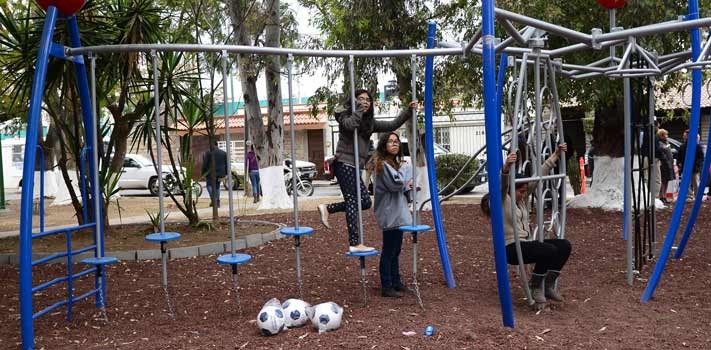 Inauguran parque vecinal en Las Rosas