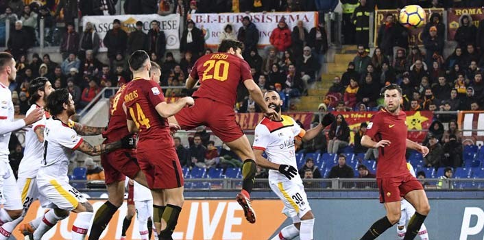 AS Roma golea en casa 5-2 al modesto Benevento en la Serie A