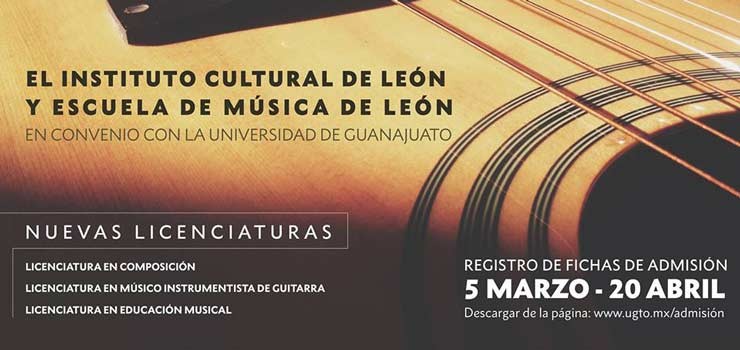 Escuela de Música de León ofrecerá tres licenciaturas avaladas por la UG