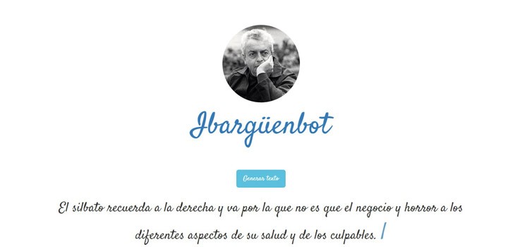 Crean un Ibargüenbot