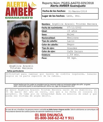 Desaparece joven leonesa, activan Alerta Amber