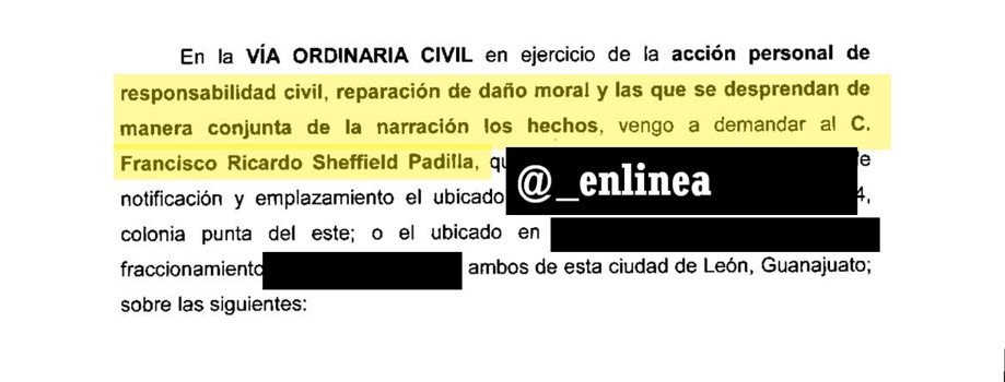 Presentan demanda contra Ricardo Sheffield