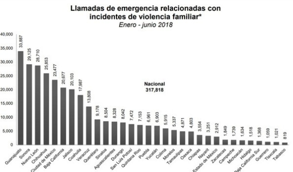 Guanajuato, el primer lugar a nivel nacional en incidentes de violencia familiar