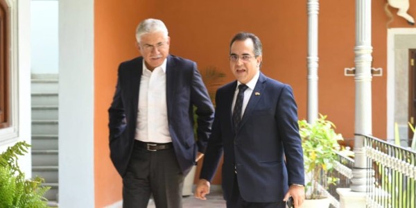 Se reúne Luis Ernesto Ayala Torres con el secretario de gobierno, Gustavo Rodríguez Junquera