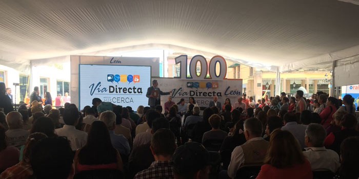 Llevan modelo vía directa a 100 colonias