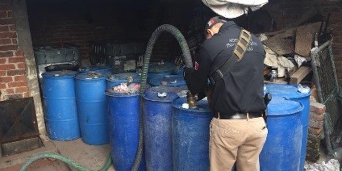 PGR asegura más de 20 mil litros de combustible en Villagrán y Celaya