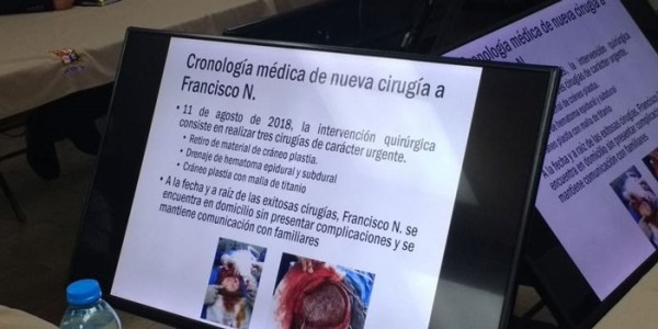 Apoyarán con más 900 mil pesos en gastos médicos a policía que cayó de una patrulla