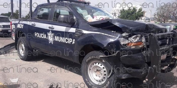 Sancionarán a policía y mando por choque de una patrulla