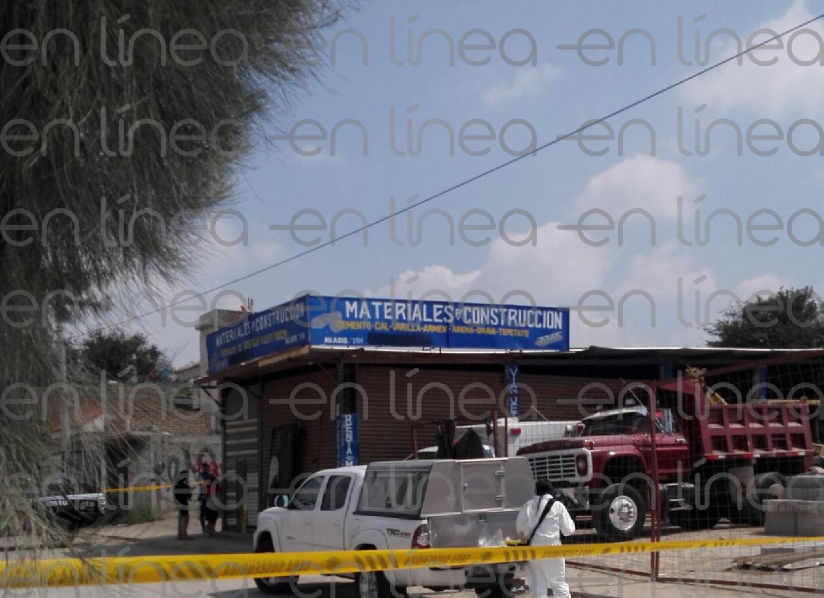 Matan a hombre en negocio de materiales para construcción