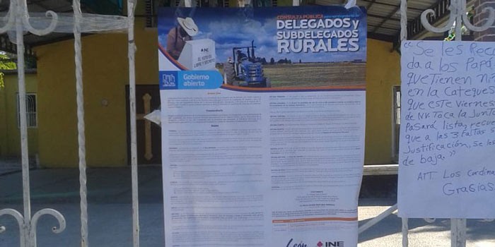 Cubren los requisitos 146 fórmulas para elección de delegados rurales