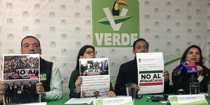 Rechaza PVEM a Carlos Zamarripa como Fiscal General