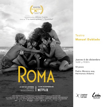 Llevan 'Roma' al Teatro Manuel Doblado