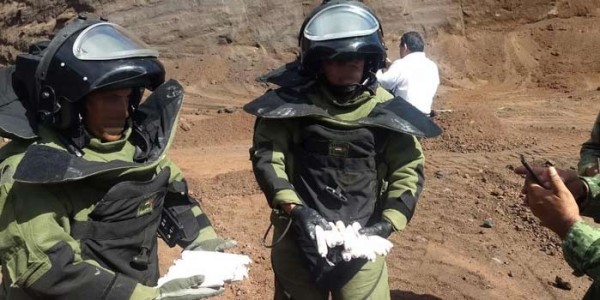Contenía explosivos para minas el artefacto encontrado afuera de la refinería de Salamanca