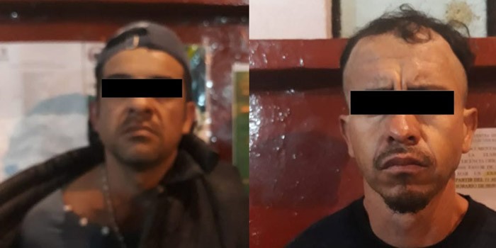 Detiene policía de Guanajuato a dos extorsionadores