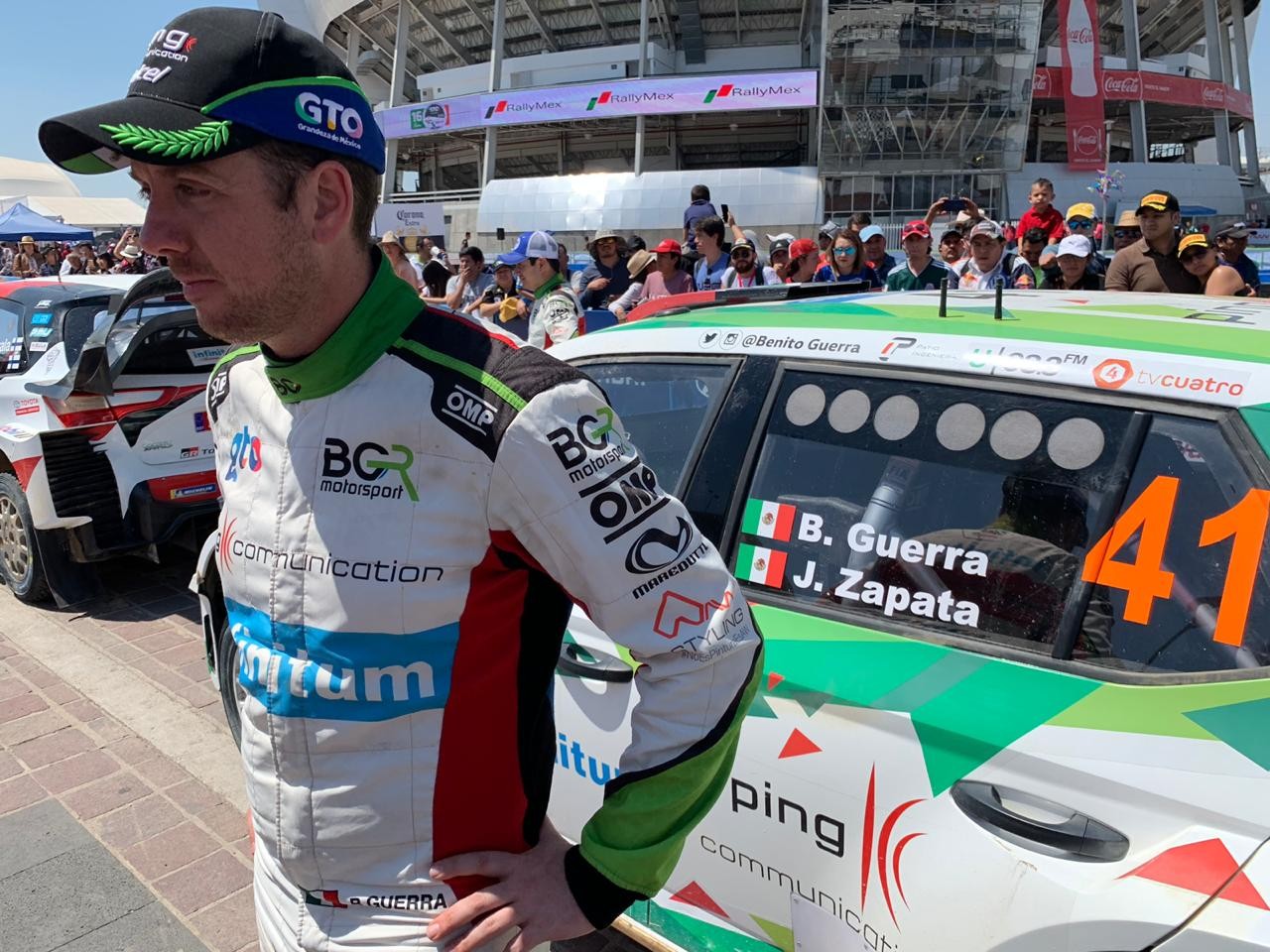 Benito Guerra, líder en el WRC2