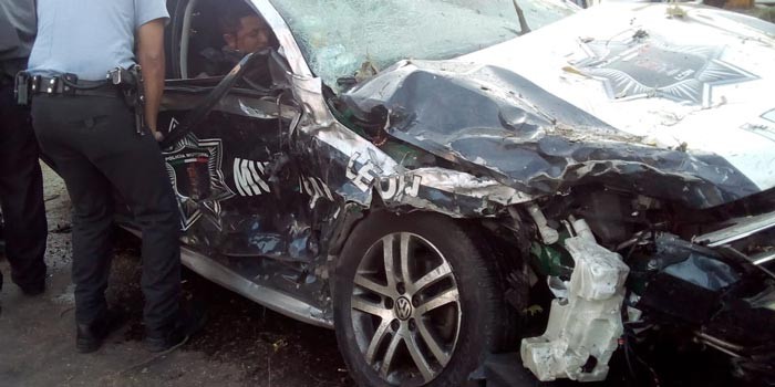 Coincide MP, patrullero probable responsable del accidente en Paseo de los Insurgentes