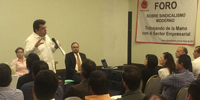 Ante empresarios de Guanajuato, promete líder de la CATEM no ‘chingárselos’